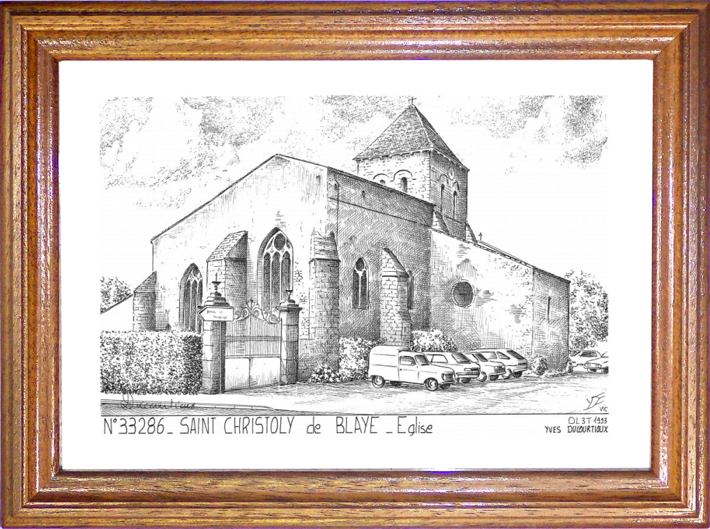 N 33286 - ST CHRISTOLY DE BLAYE - église