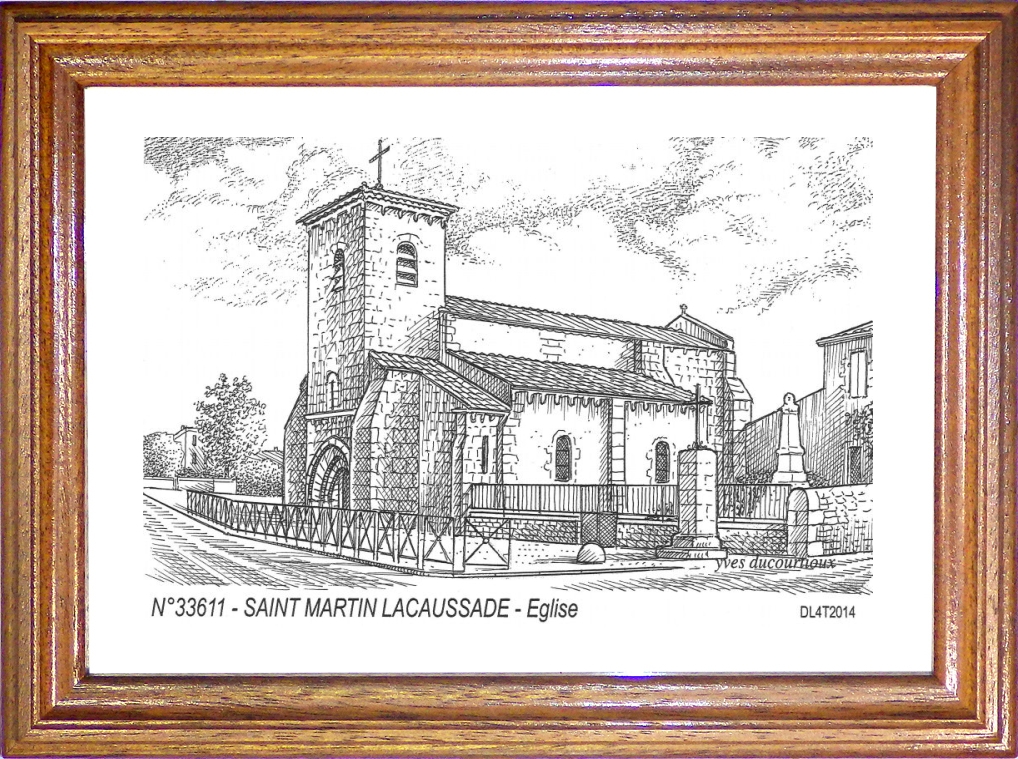 N 33611 - ST MARTIN LACAUSSADE - église