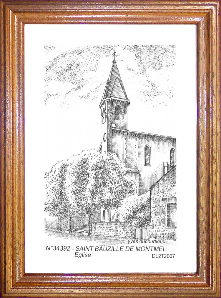N 34392 - ST BAUZILLE DE MONTMEL - église