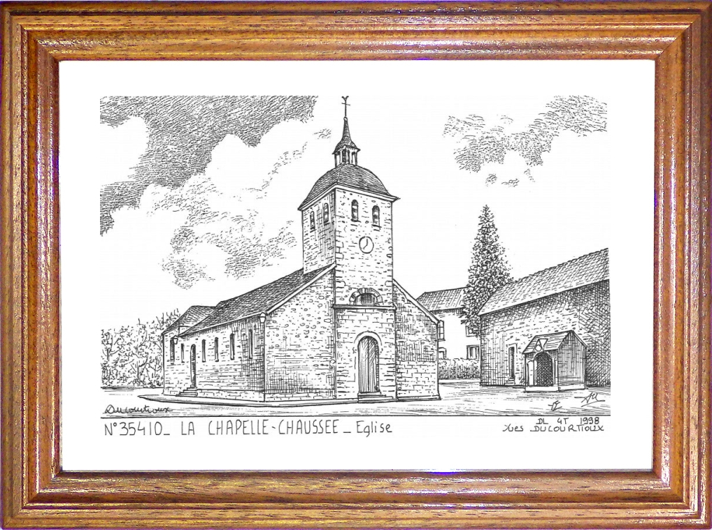 N 35410 - LA CHAPELLE CHAUSSEE - église