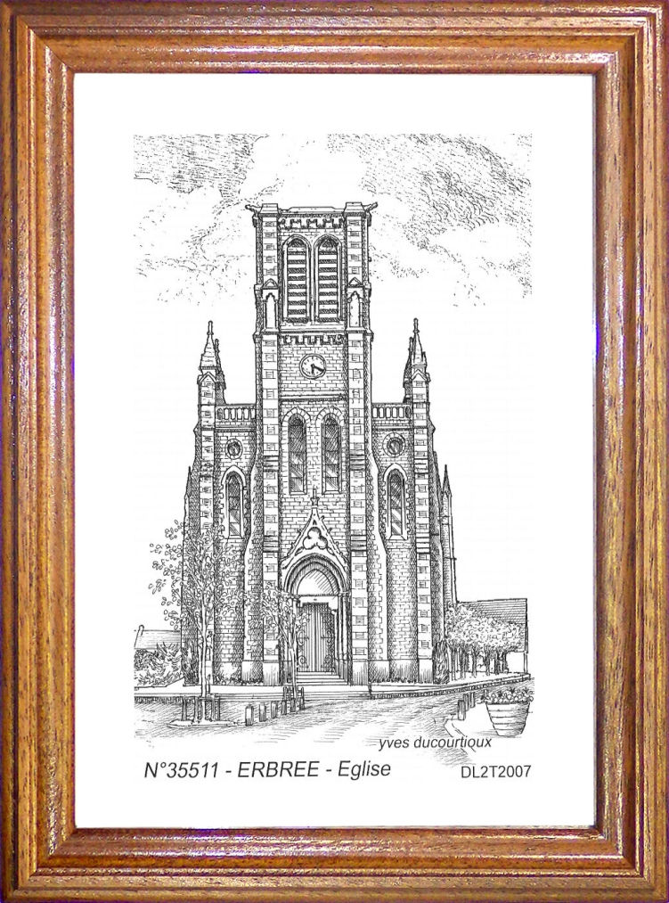 N 35511 - ERBREE - église