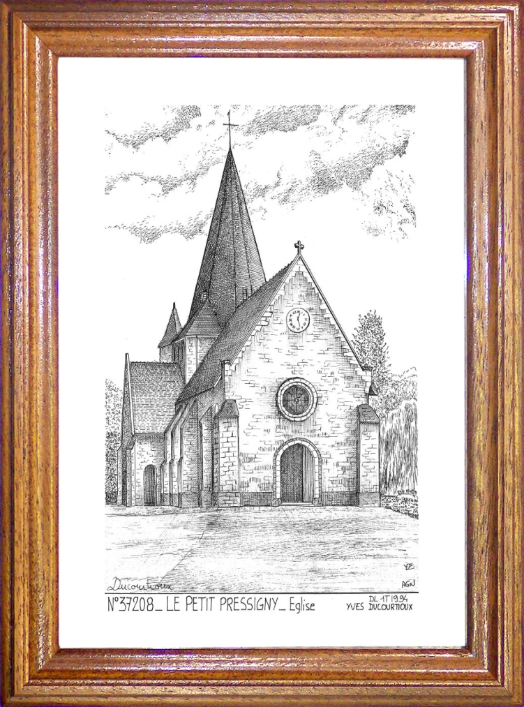 N 37208 - LE PETIT PRESSIGNY - église