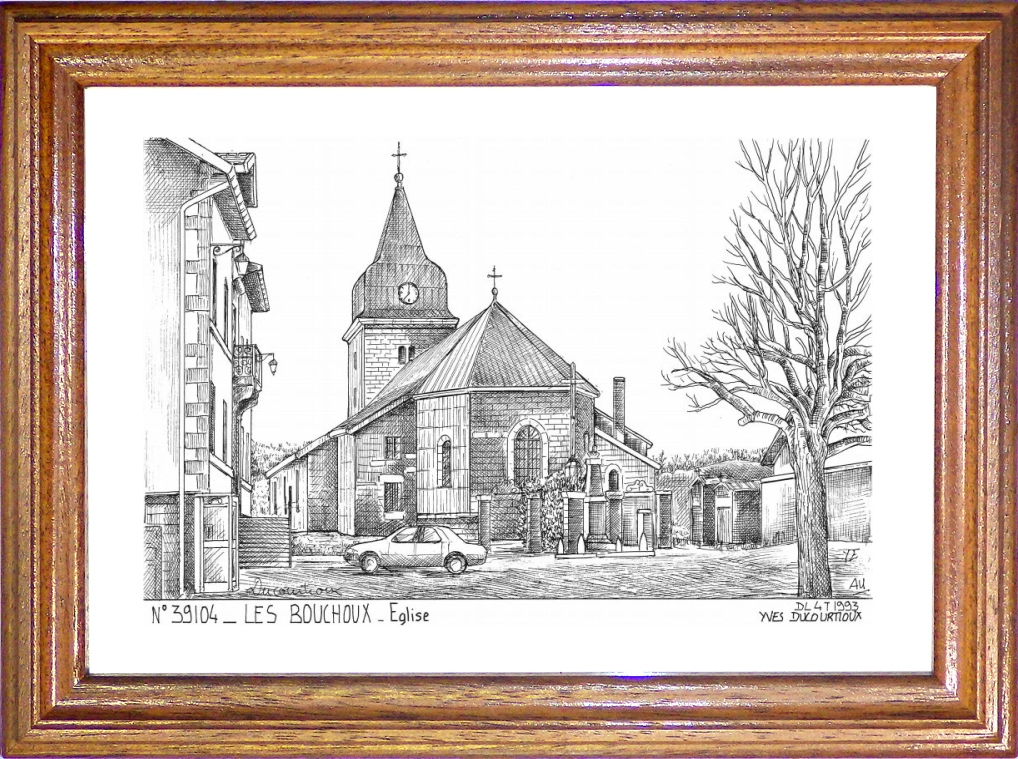 N 39104 - LES BOUCHOUX - église