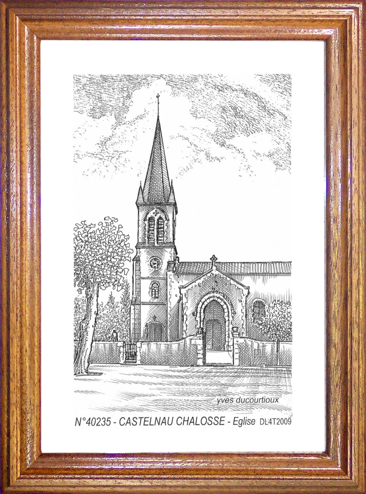N 40235 - CASTELNAU CHALOSSE - église