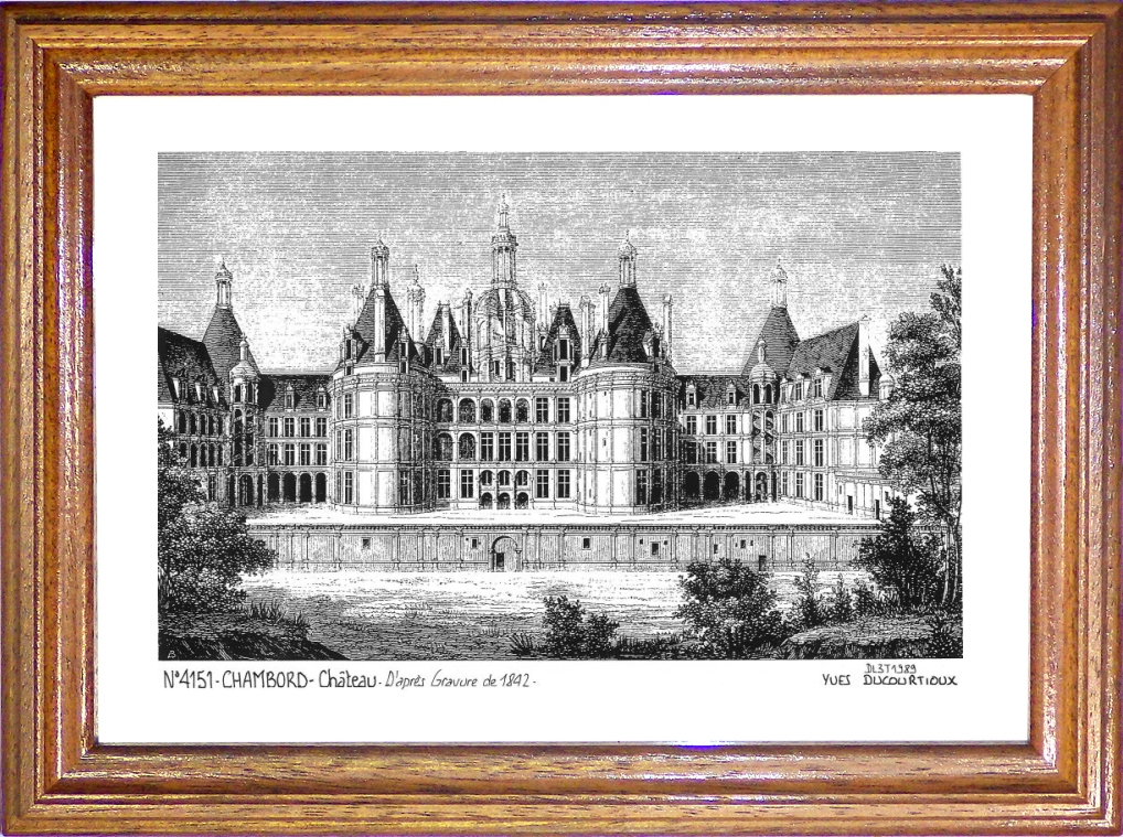 N 41051 - CHAMBORD - château (d'aprs gravure ancienne)