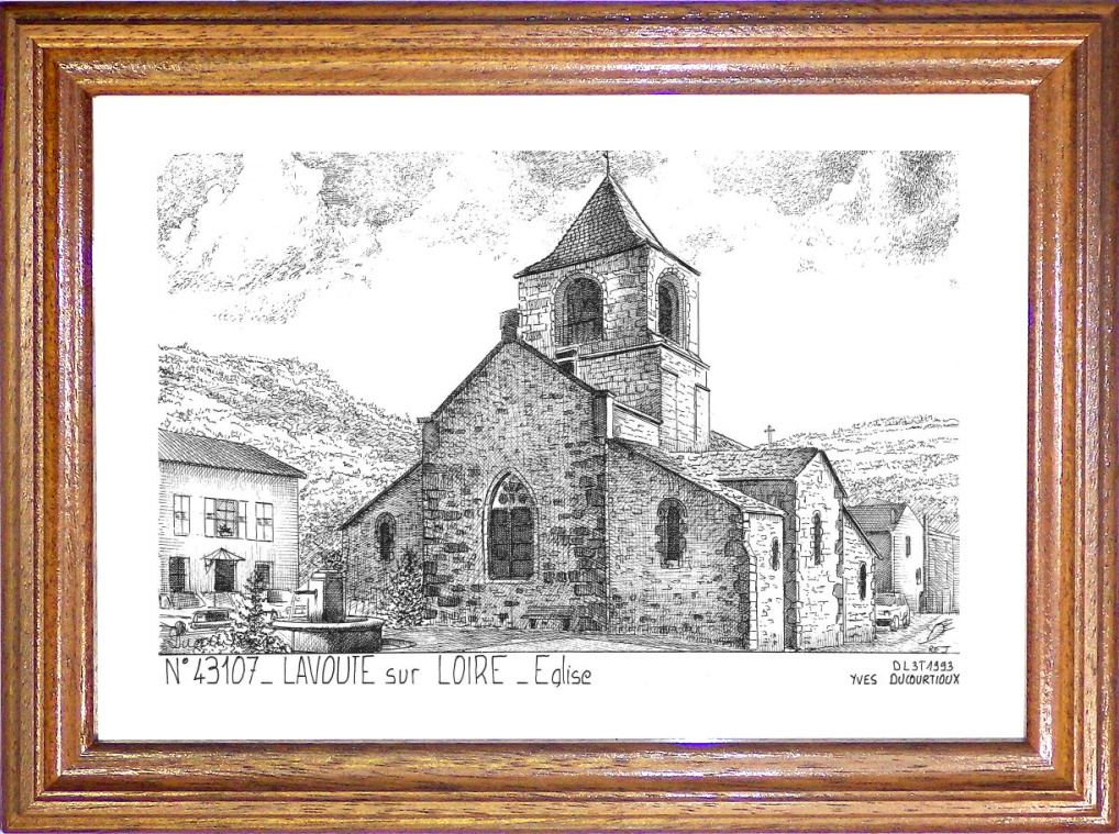 N 43107 - LAVOUTE SUR LOIRE - église