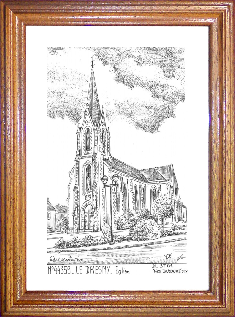 N 44359 - PLESSE - église du dresny