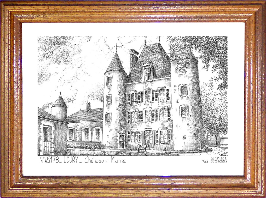 N 45178 - LOURY - château mairie