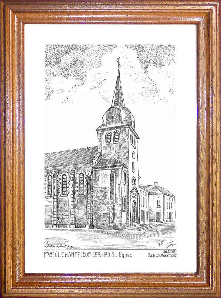N 49461 - CHANTELOUP LES BOIS - église