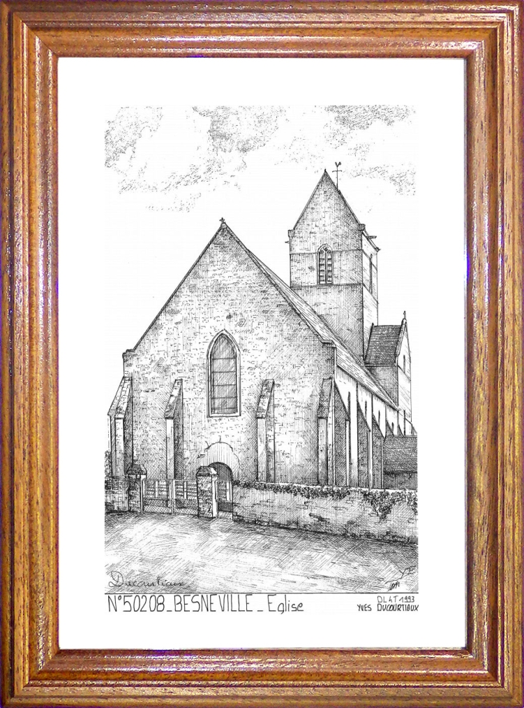 N 50208 - BESNEVILLE - église
