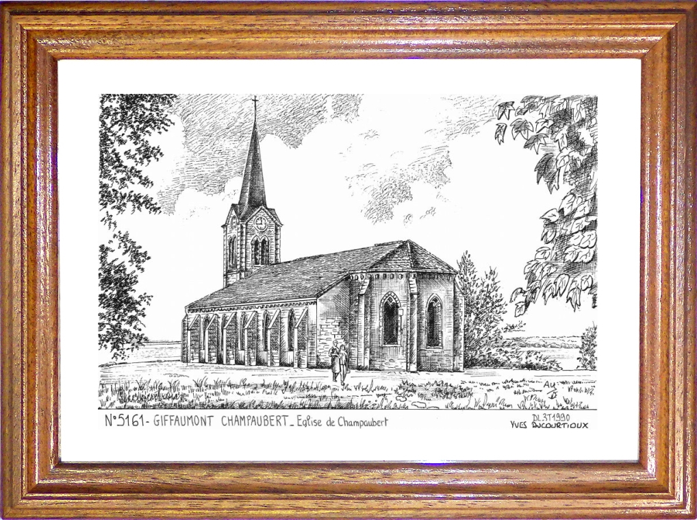 N 51061 - GIFFAUMONT CHAMPAUBERT - église de champaubert