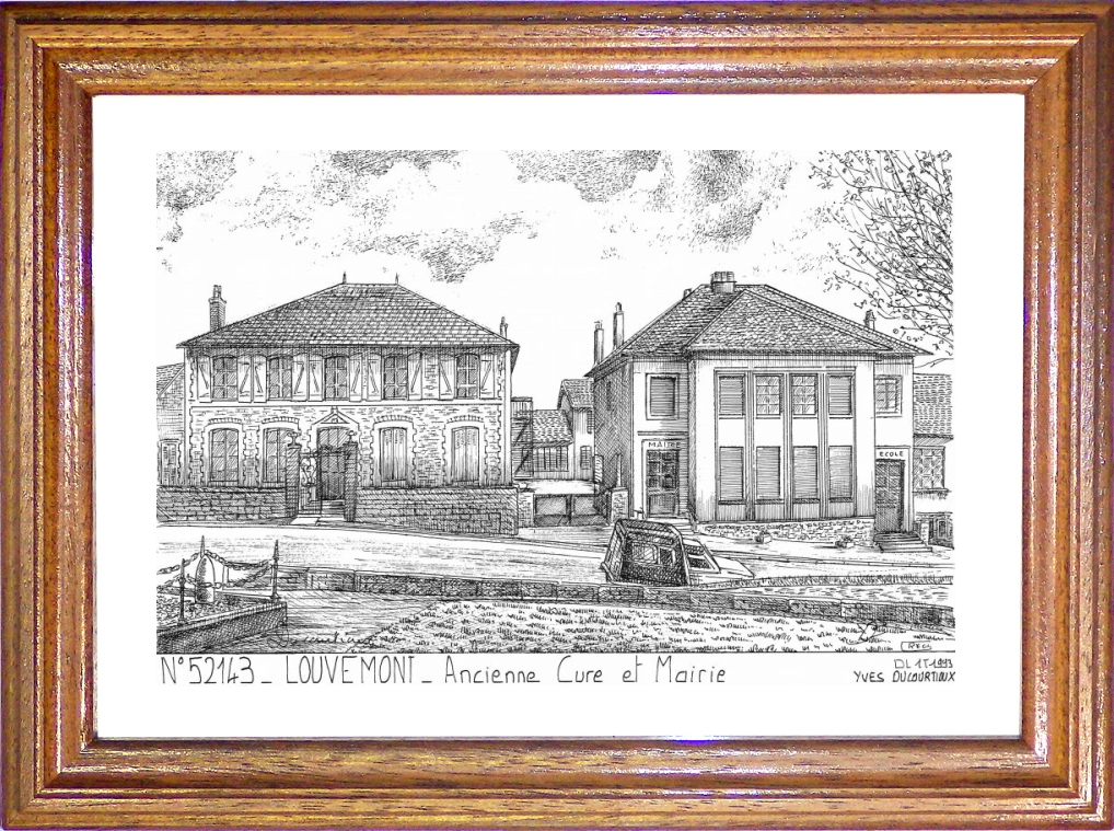 N 52143 - LOUVEMONT - ancienne cure et mairie