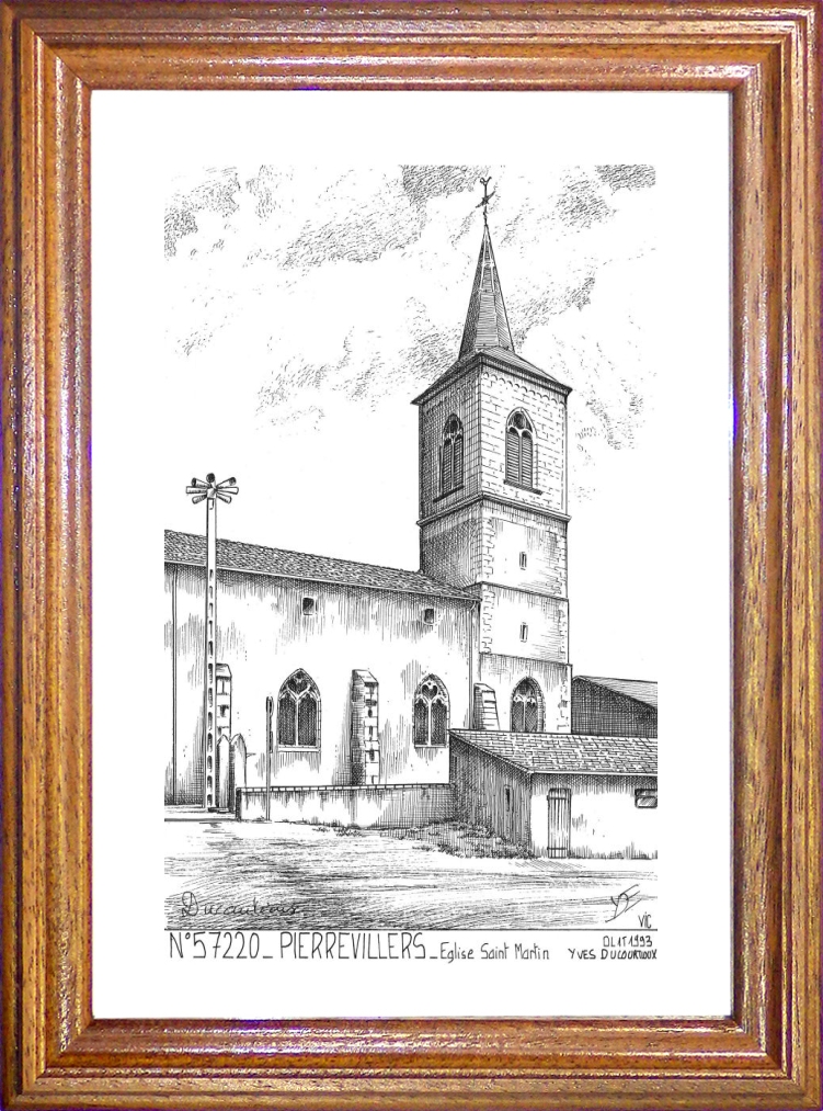 N 57220 - PIERREVILLERS - église st martin