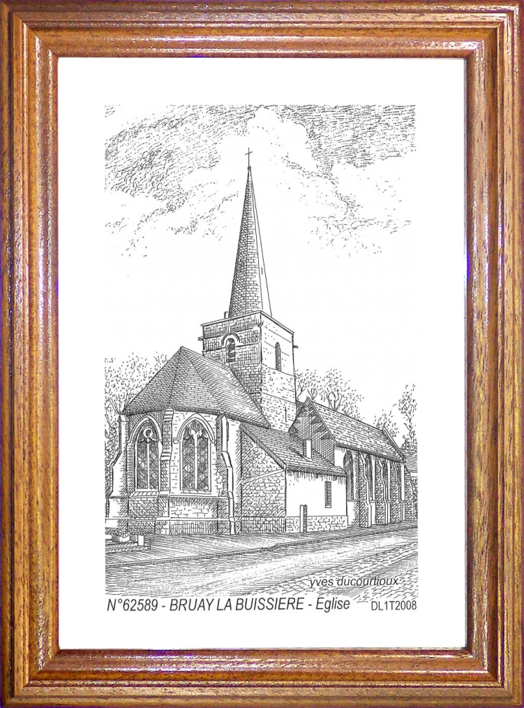 N 62589 - BRUAY LA BUISSIERE - église