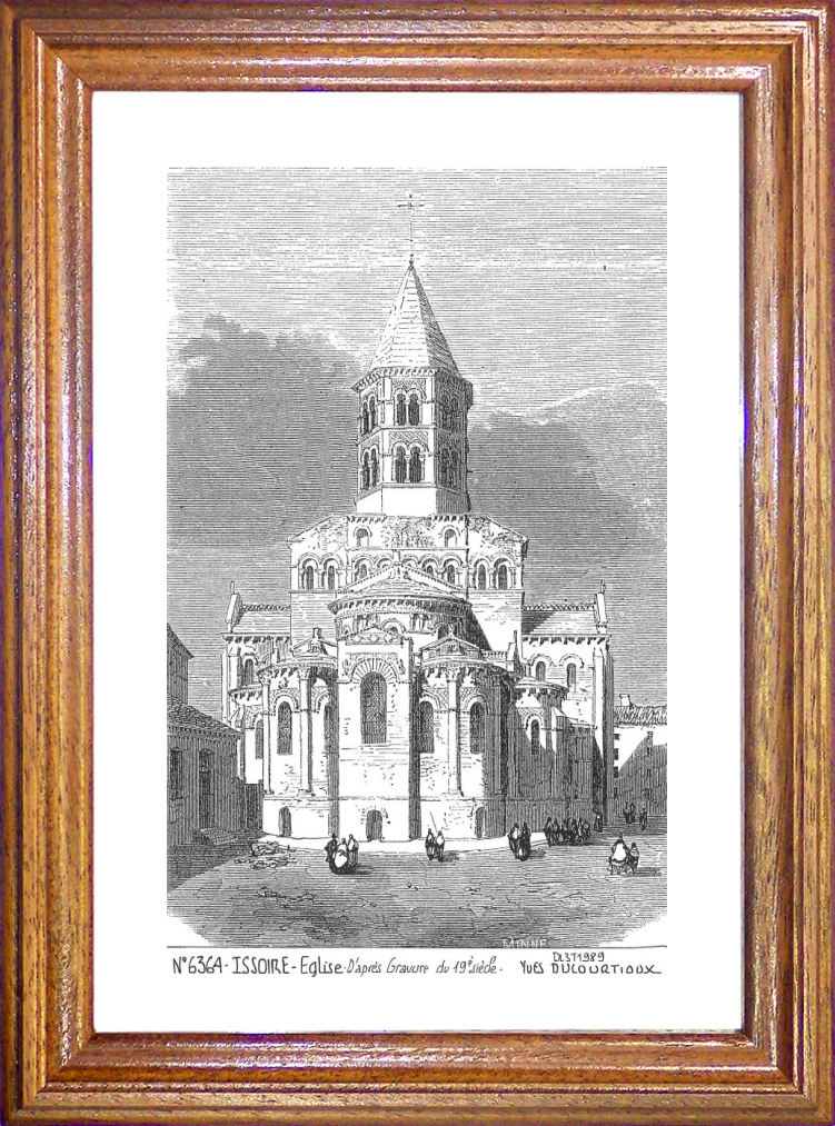N 63064 - ISSOIRE - église (d'aprs gravure ancienne)