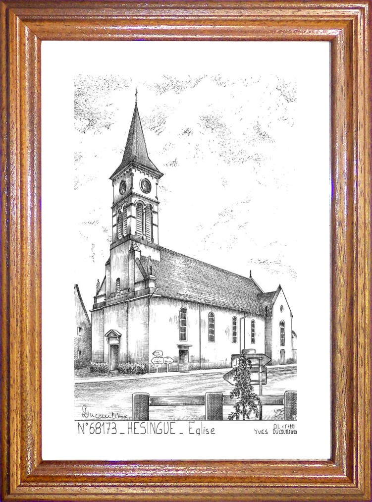 N 68173 - HESINGUE - église