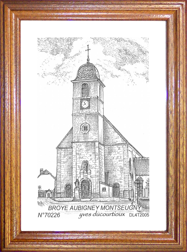 N 70226 - BROYE AUBIGNEY MONTSEUGNY - église