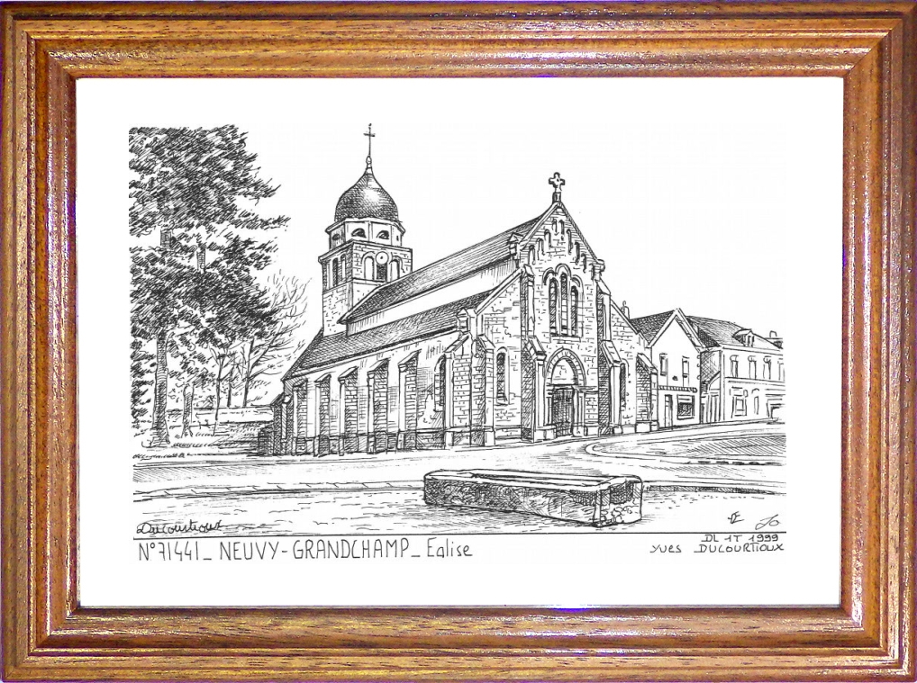 N 71441 - NEUVY GRANDCHAMP - église