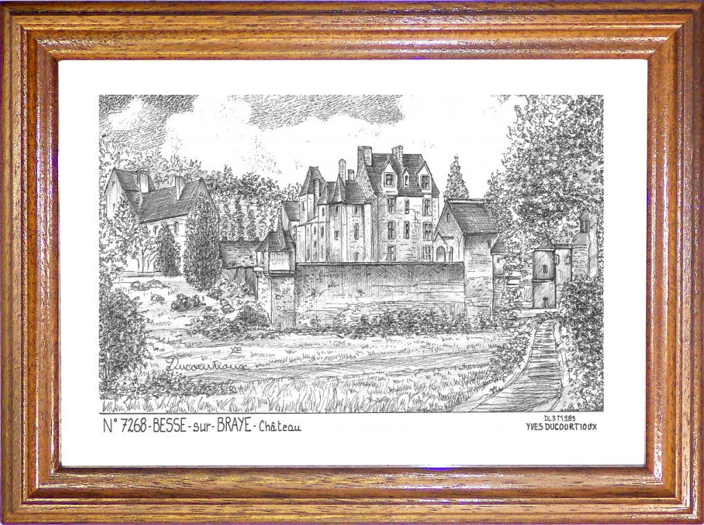 N 72068 - BESSE SUR BRAYE - château