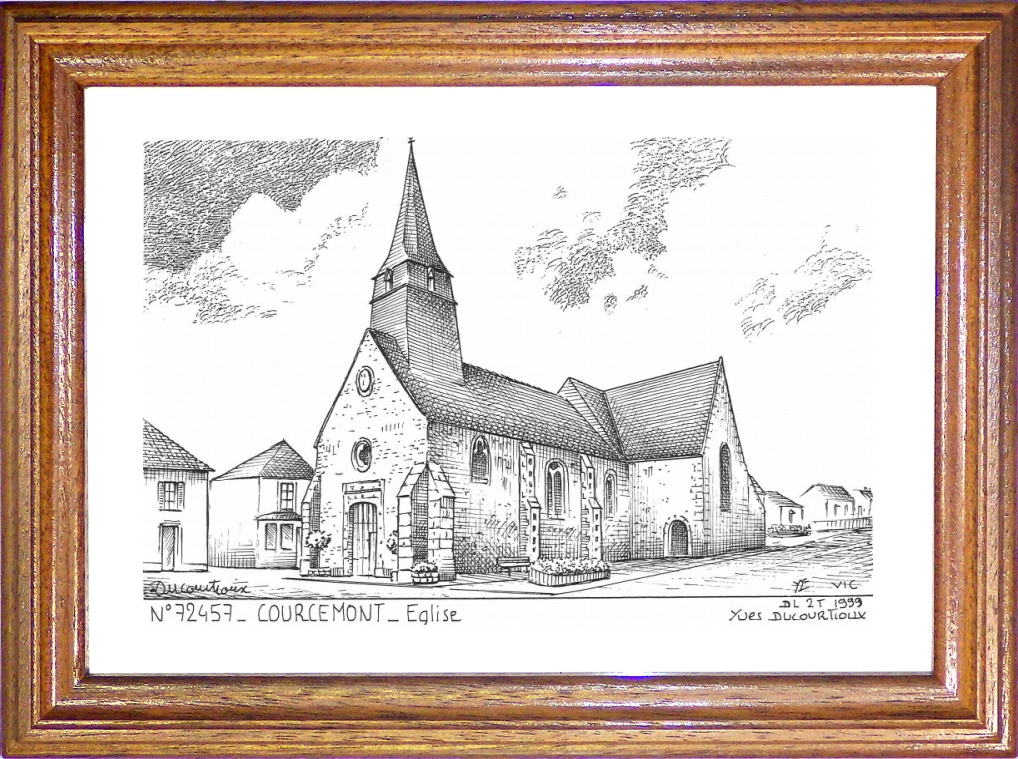 N 72457 - COURCEMONT - église