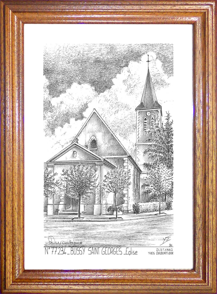 N 77234 - BUSSY ST GEORGES - église
