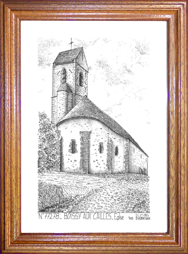 N 77278 - BOISSY AUX CAILLES - église