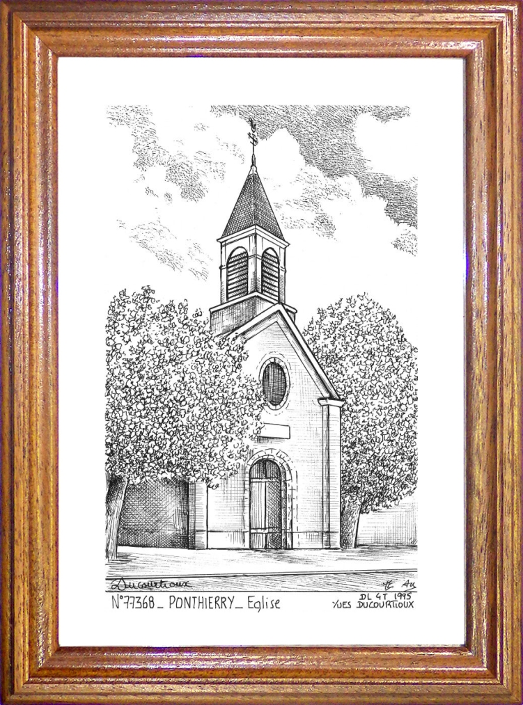 N 77368 - ST FARGEAU PONTHIERRY - église de ponthierry