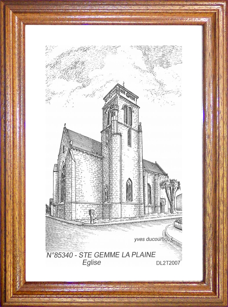 N 85340 - STE GEMME LA PLAINE - église