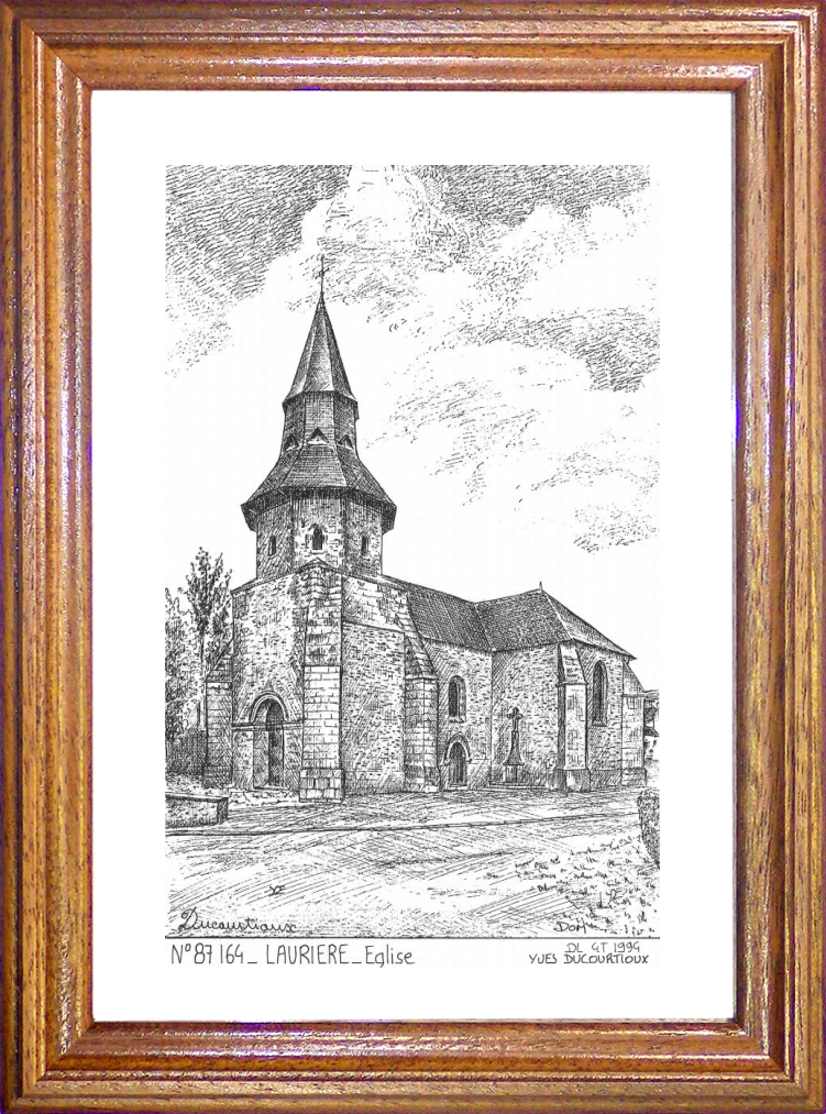 N 87164 - LAURIERE - église