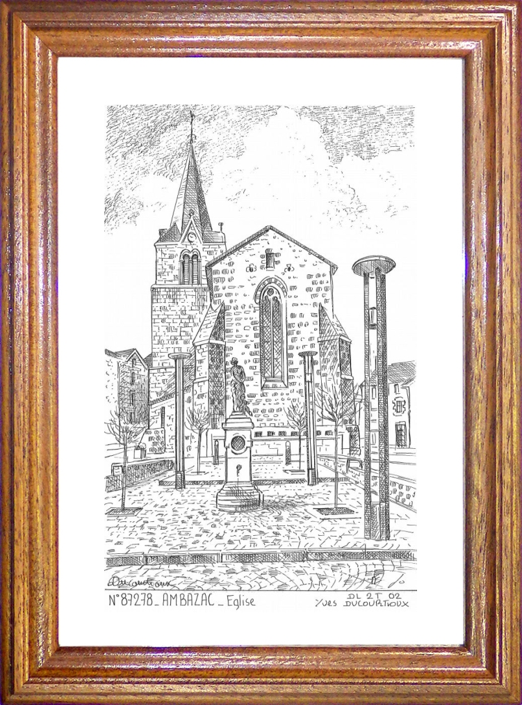 N 87278 - AMBAZAC - glise