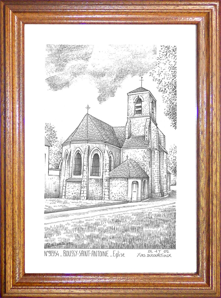 N 91354 - BOUSSY ST ANTOINE - église